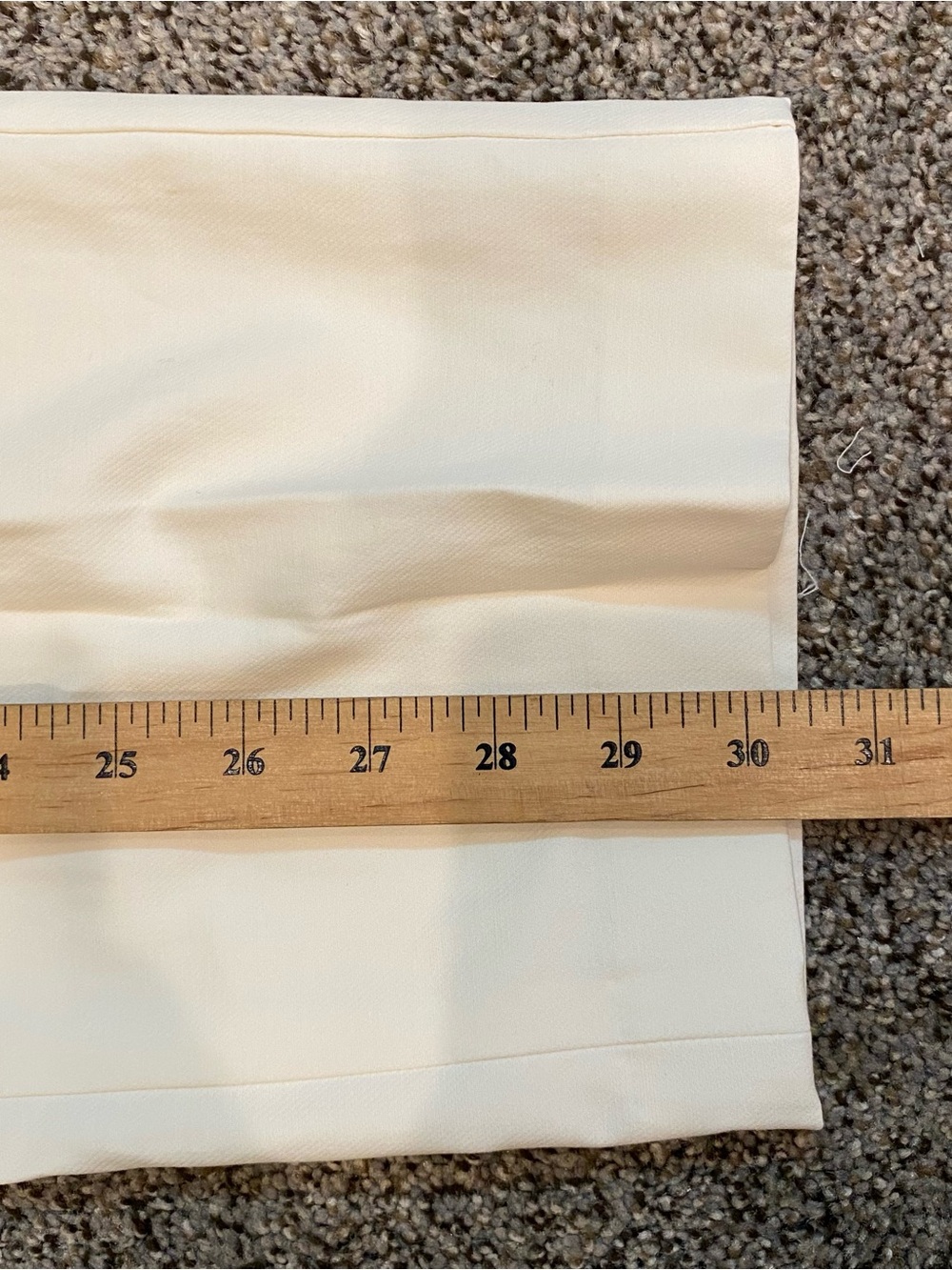 Talbots Cropped Wide-Leg White Sailor Pants w Button Details, 30" Waist, Cotton - Picture 7 of 7